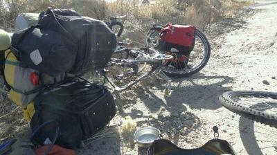 11 am: fixing flat #6