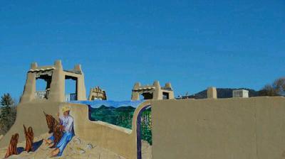 A mural in downtown Taos