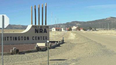 An NRA shooting range outside Raton. Apparently, one could camp out here, if one were so inclined