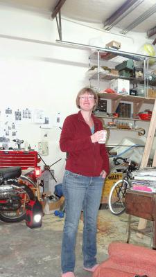 Christy, bright and shiny early on my last day in Santa Fe