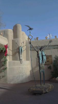 A shamanic image. An artist's interpretation of symbols from cave paintings he found in Texas